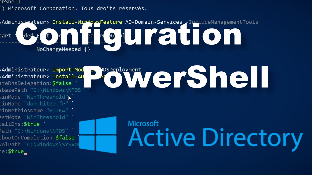 Configurer un domaine Active Directory en PowerShell